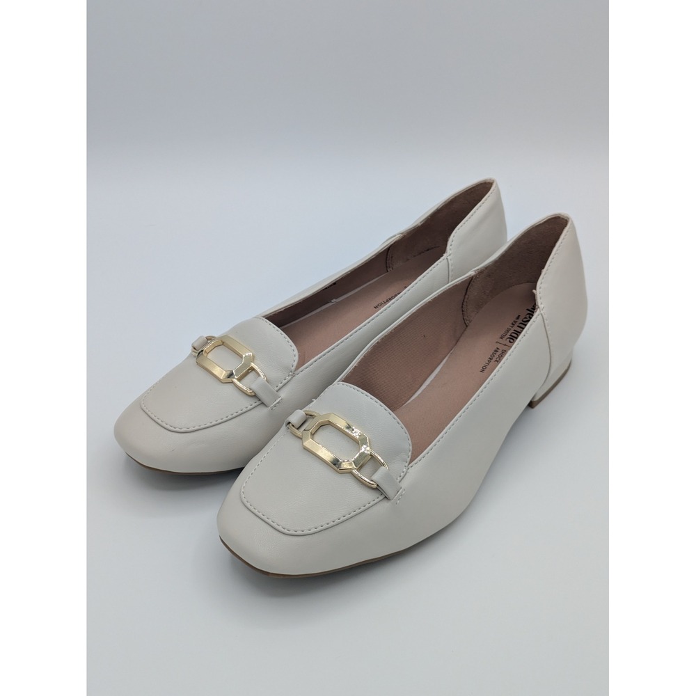 LifeStride Celine Loafers‎ 8W Cream Gold Bit Soft System Comfort Shoes - Picture 4 of 12